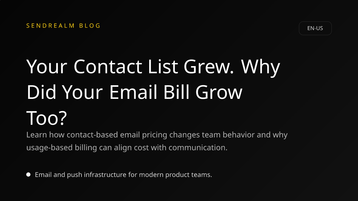 Image for Your Contact List Grew. Why Did Your Email Bill Grow Too? post