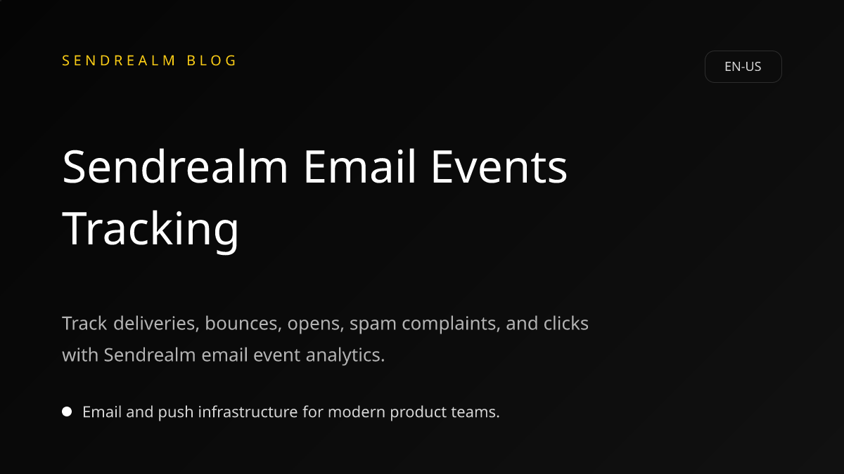 Image for Sendrealm Email Events Tracking post