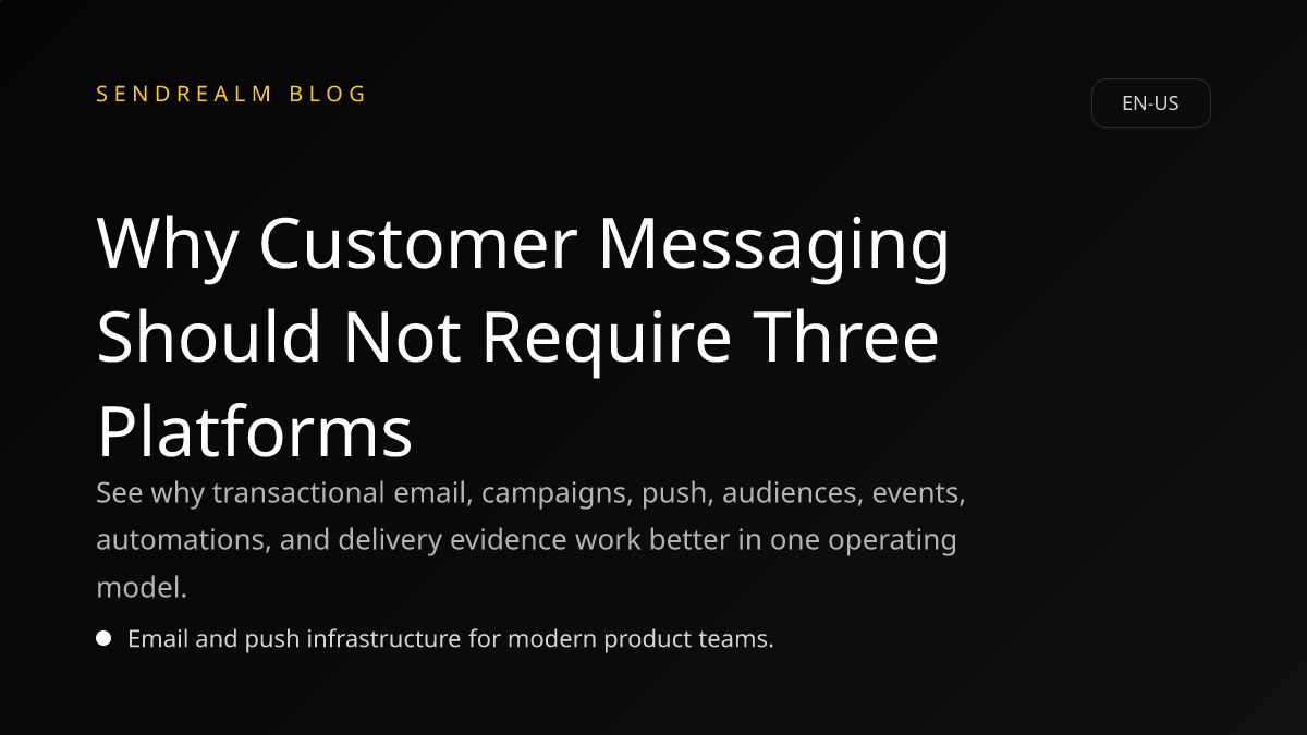 Image for Why Customer Messaging Should Not Require Three Platforms post