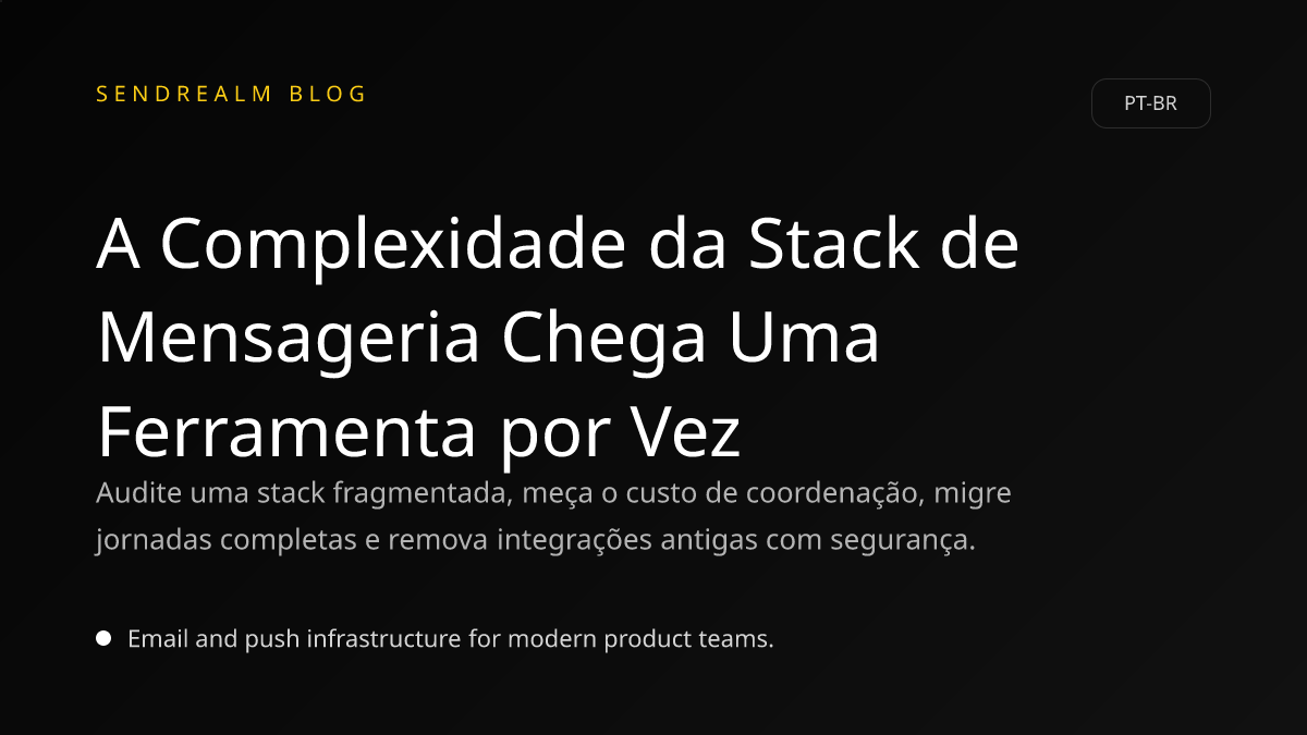 Image for A Complexidade da Stack de Mensageria Chega Uma Ferramenta por Vez post