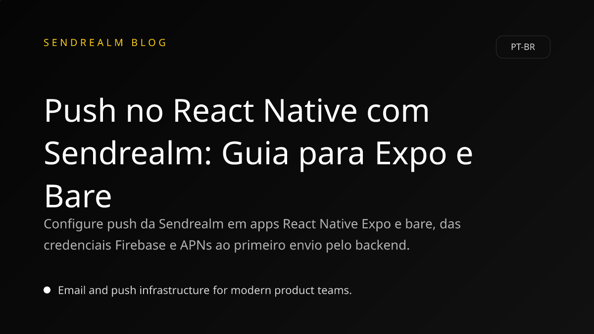 Image for Push no React Native com Sendrealm: Guia para Expo e Bare post