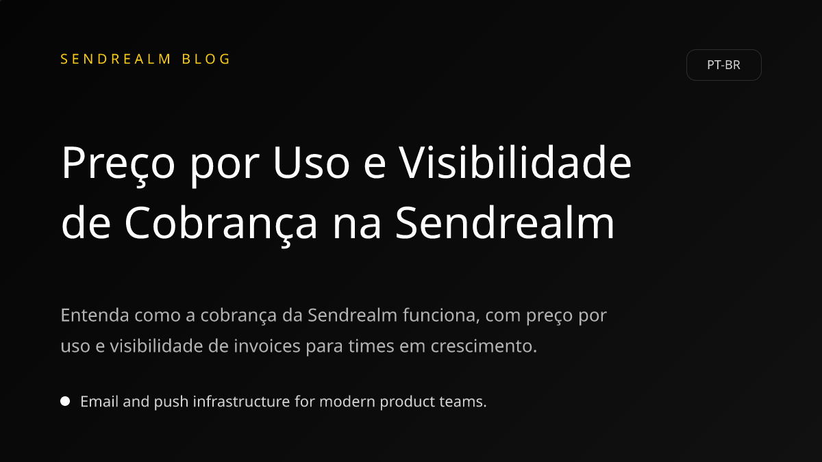 Image for Preço por Uso e Visibilidade de Cobrança na Sendrealm post