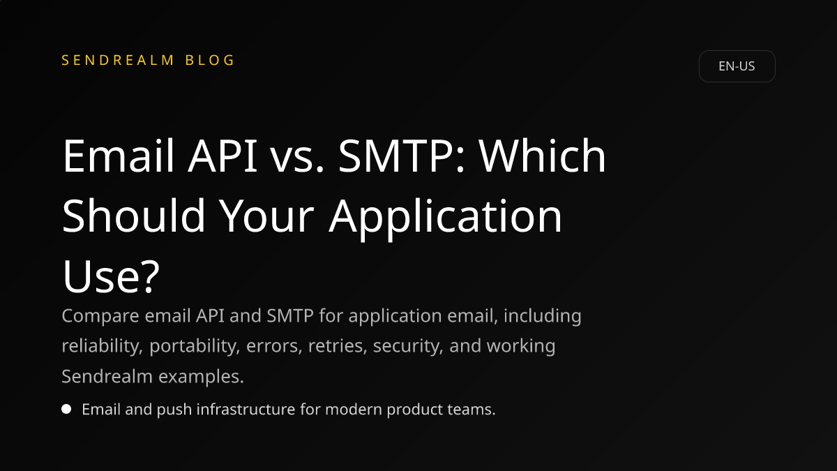 Image for Email API vs. SMTP: Which Should Your Application Use? post