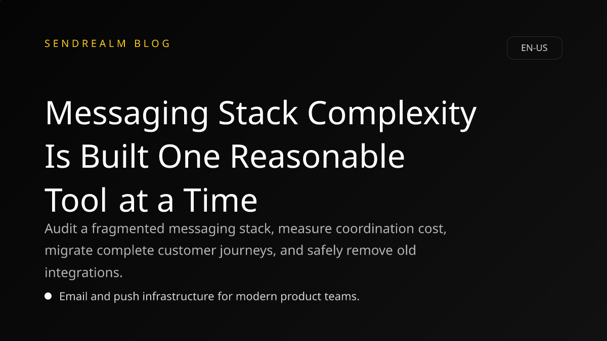 Image for Messaging Stack Complexity Is Built One Reasonable Tool at a Time post