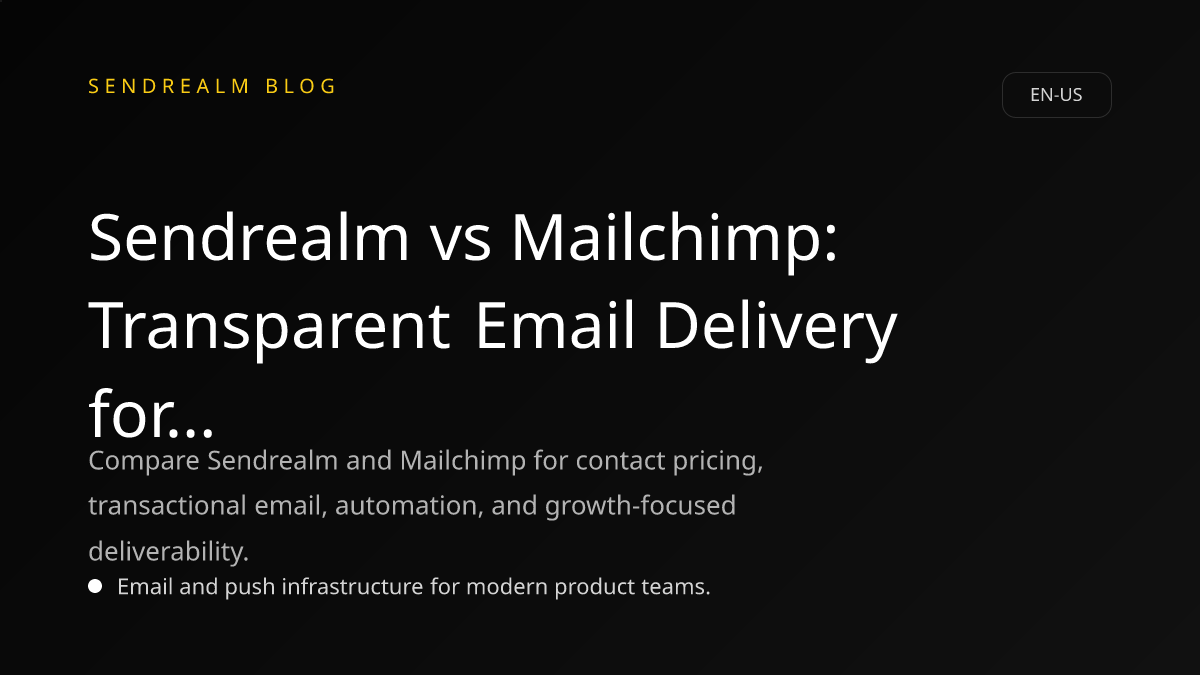 Image for Sendrealm vs Mailchimp: Transparent Email Delivery for Growth-Oriented Businesses post