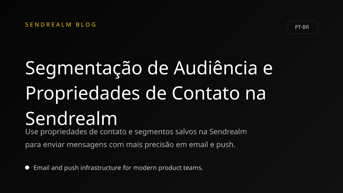 Image for Segmentação de Audiência e Propriedades de Contato na Sendrealm post