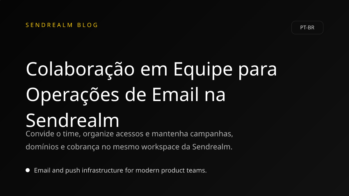 Image for Colaboração em Equipe para Operações de Email na Sendrealm post