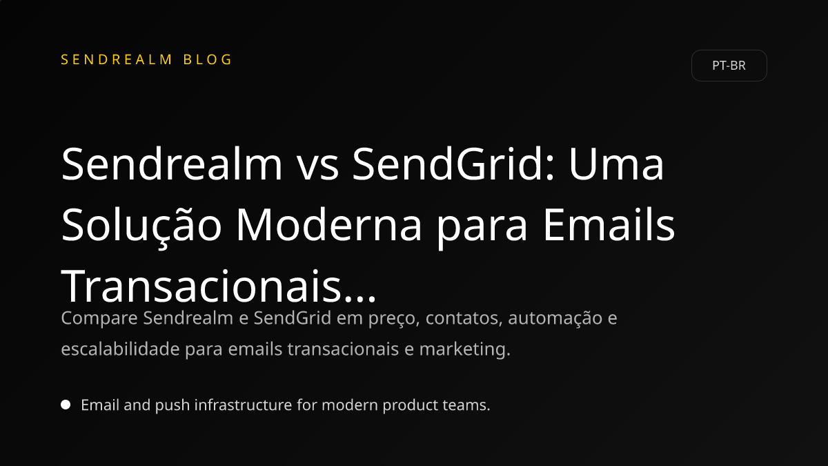 Image for Sendrealm vs SendGrid: Uma Solução Moderna para Emails Transacionais e de Marketing post