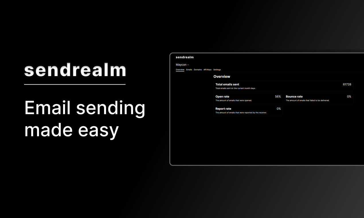 Sendrealm - Email sending made easy